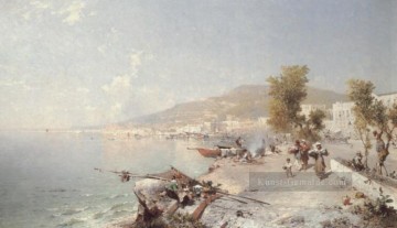  Berge Kunst - Vietri sul Mare Blicken in Richtung Salerno Szenerie Franz Richard Unterberger